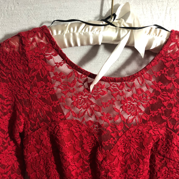 NWT Cocktail Dress Laceoverlay Sweetheart Neckline - Picture 3 of 7